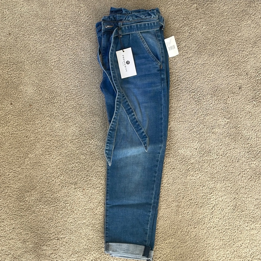 Prosperity paper bag waist jeans - size 30